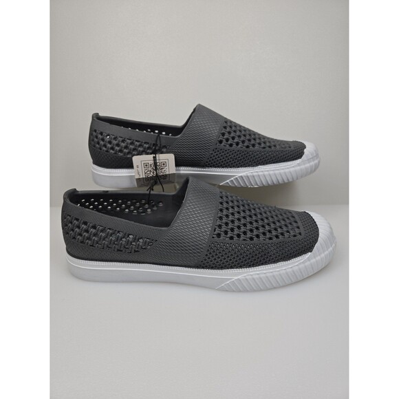 Layer 8 NEW Slip-On Breathable Waterproof Rubber Shoe Loafers Grey Men's Size 13 - Picture 1 of 12